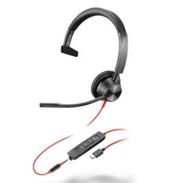 Слушалки с микрофон Poly Blackwire 3315 Черен