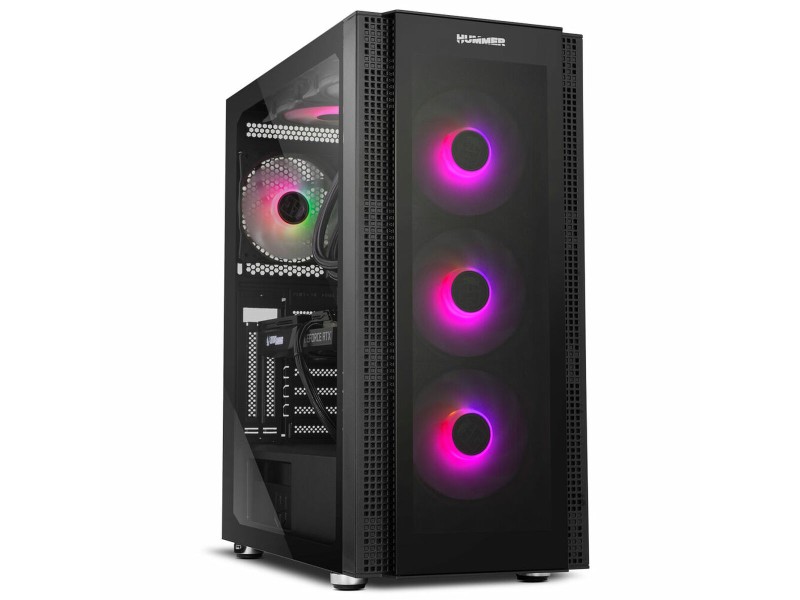 ATX полу-висока кутия Nox-Xtreme 1 Черен E-ATX NaN –  BB Калъфи за настолни компютри