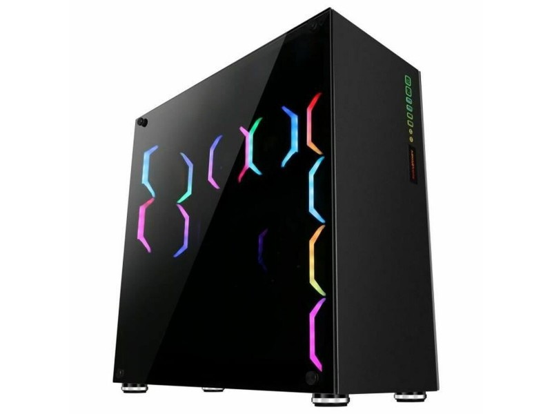 ATX полу-висока кутия ABKONCORE R780 Черен NaN –  BB Калъфи за настолни компютри