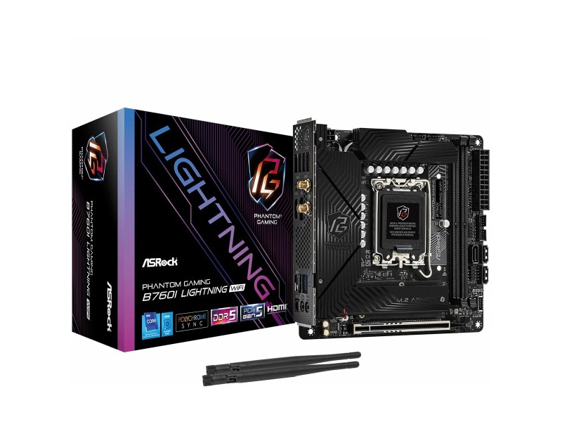 Дънна платка ASRock B760I LIGHTNING WIFI LGA 1700 Intel B760 NaN –  BB Дънни платки