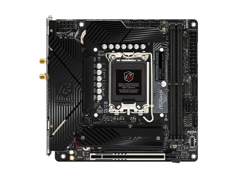 Дънна платка ASRock B760I LIGHTNING WIFI LGA 1700 Intel B760 NaN –  BB Дънни платки
