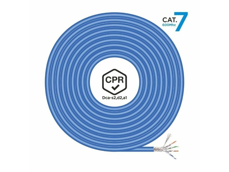FTP категория 7 твърд мрежови кабел Aisens AWG23 Син 100 m NaN –  BB Ethernet кабели