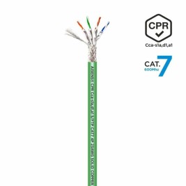 FTP категория 7 твърд мрежови кабел Aisens AWG23 Зелен 500 m