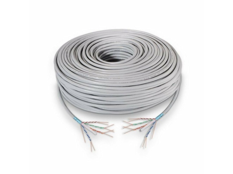 UTP категория 6 твърд мрежови кабел Aisens A136-0281 Сив 100 m NaN –  BB Ethernet кабели