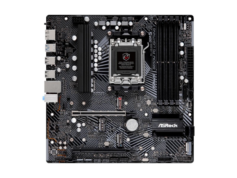 Дънна платка ASRock B650M PG LIGHTNING AMD B650 AMD AM5 NaN –  BB Дънни платки