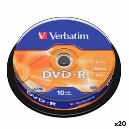 DVD-R Verbatim 4,7 GB 16x (20 броя)