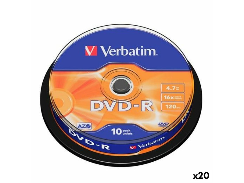 DVD-R Verbatim 4,7 GB 16x (20 броя) NaN –  BB DVD + R