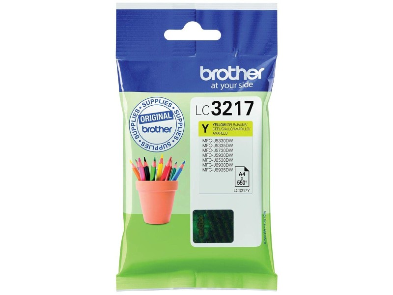 Оригиална касета за мастило Brother LC3217 Жълт (5 броя) NaN от | techMAG.bg Оригиална касета за мастило Brother LC3217 Жълт (5 броя) NaN – BB Касети с мастило