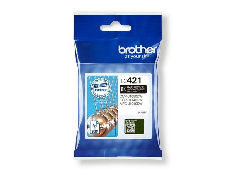 Оригиална касета за мастило Brother LC421 Черен (5 броя) NaN –  BB Касети с мастило