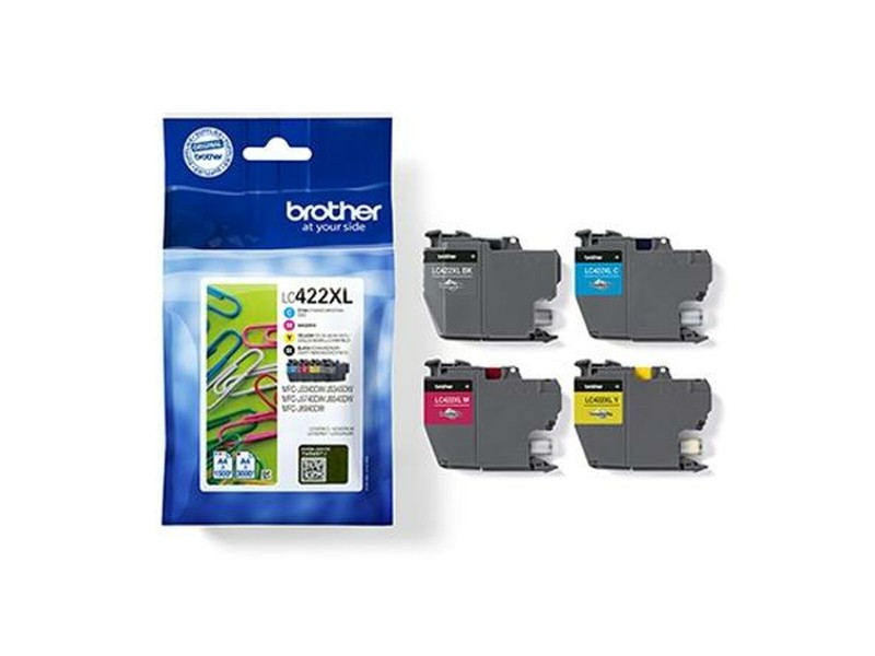 Оригиална касета за мастило Brother LC422XL Черен/Циан/Магента/Жълт (4 броя) NaN –  BB Касети с мастило