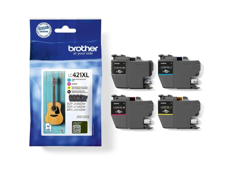 Оригиална касета за мастило Brother LC421XL Черен/Циан/Магента/Жълт (4 броя) NaN от | techMAG.bg Оригиална касета за мастило Brother LC421XL Черен/Циан/Магента/Жълт (4 броя) NaN – BB Касети с мастило