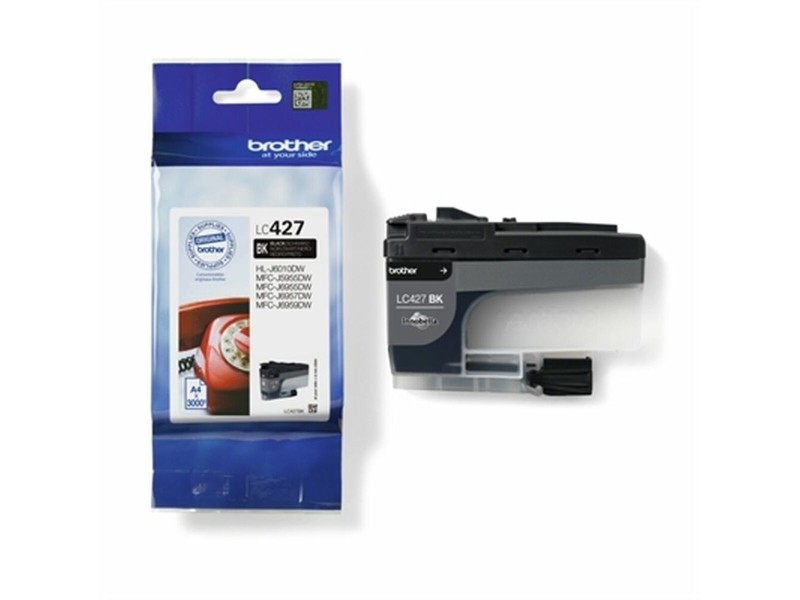 Оригиална касета за мастило Brother LC-427BK Черен NaN –  BB Касети с мастило