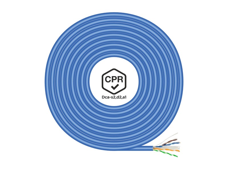 Твърд RJ45 кабел категория 6 UTP Aisens A135-0662 Син 100 m NaN –  BB Ethernet кабели