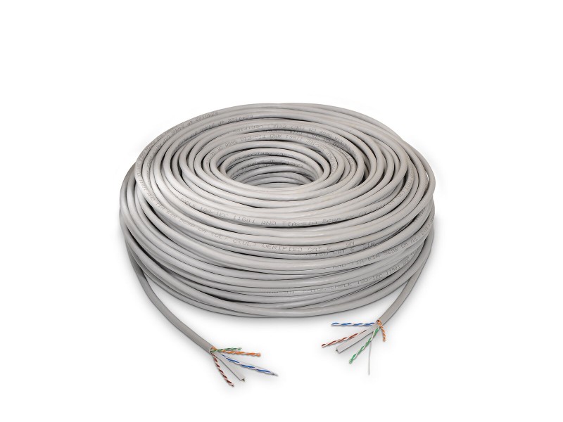UTP категория 6 твърд мрежови кабел Aisens A135-0261 Сив 100 m NaN –  BB Ethernet кабели