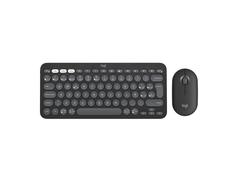Клавиатура с мишка Logitech Pebble 2 Combo Графит Испанска Qwerty NaN от | techMAG.bg Клавиатура с мишка Logitech Pebble 2 Combo Графит Испанска Qwerty NaN – BB Пакети клавиатура и мишка