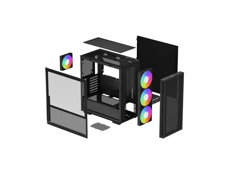 ATX полу-висока кутия DEEPCOOL Черен NaN –  BB Калъфи за настолни компютри