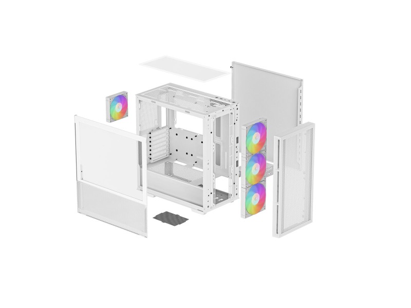 ATX полу-висока кутия DEEPCOOL Бял NaN –  BB Калъфи за настолни компютри