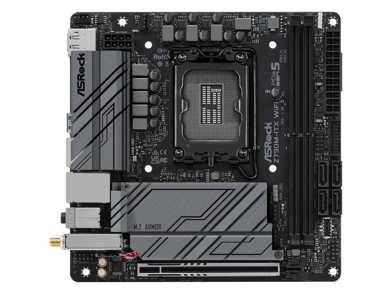 Дънна платка ASRock Z790M-ITX WiFi LGA 1700 INTEL Z790 NaN –  BB Дънни платки
