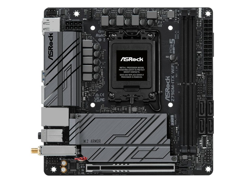 Дънна платка ASRock Z790M-ITX WiFi LGA 1700 INTEL Z790 NaN –  BB Дънни платки