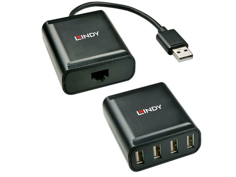 USB извод LINDY 42679 Черен NaN –  BB Мрежови хъбове