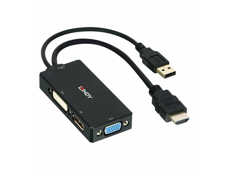 Адаптер за HDMI към DisplayPort LINDY 38182 Черен NaN –  BB DP-HDMI адаптери