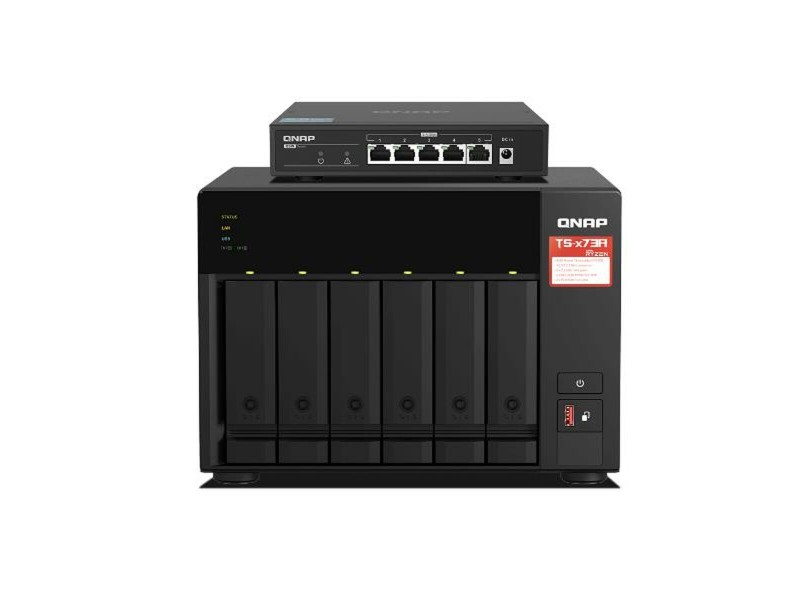 SATA 5.25 калъф за SATA 2.5 Qnap TS-673A-SW5T NaN –  BB Мрежово прикачено хранилище