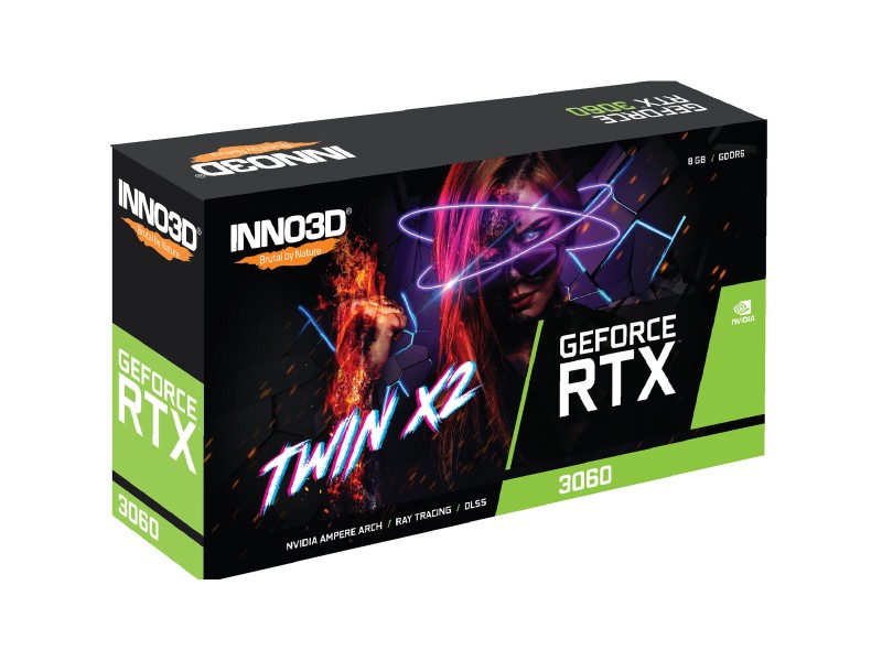 Графична карта INNO3D GeForce RTX 3060 Twin X2 8 GB GDDR6 NaN –  BB Графични карти