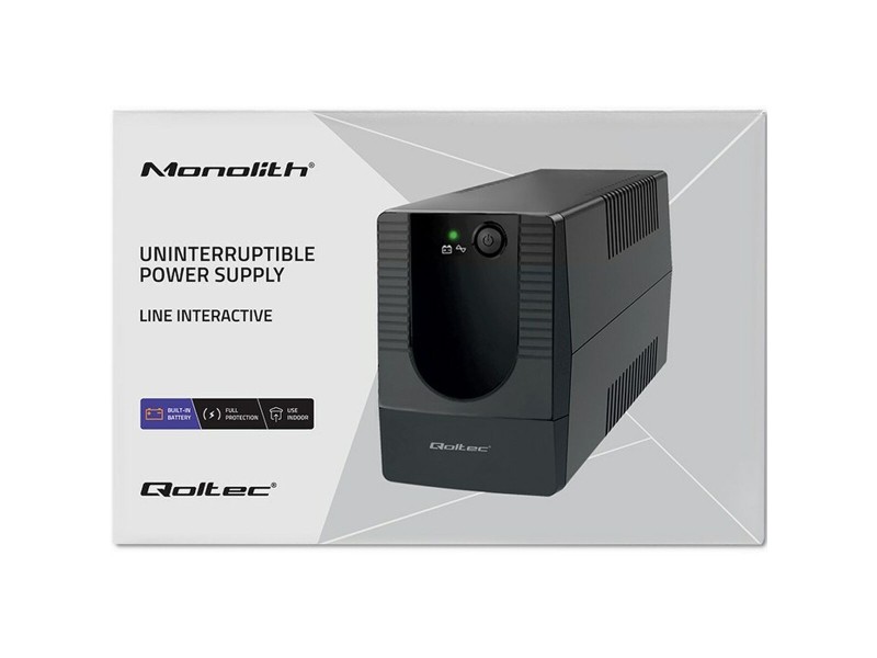Инрактивен UPS Qoltec 53772 360 W 650 VA NaN от | techMAG.bg Инрактивен UPS Qoltec 53772 360 W 650 VA NaN – BB Непрекъсваеми захранвания