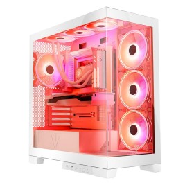 ATX полу-висока кутия Modecom Volcano SPACE APEX ARGB Бял