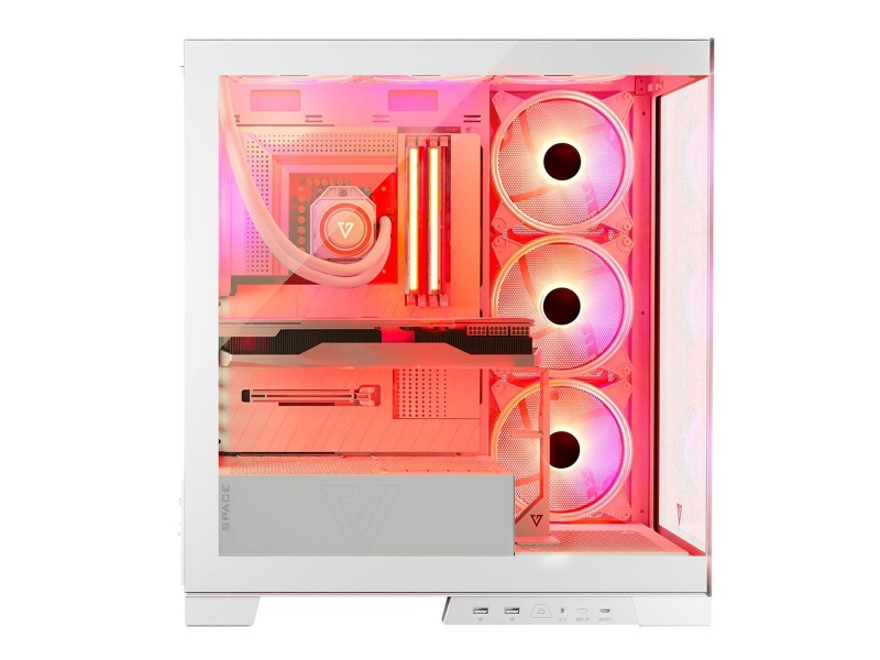 ATX полу-висока кутия Modecom Volcano SPACE APEX ARGB Бял NaN от | techMAG.bg ATX полу-висока кутия Modecom Volcano SPACE APEX ARGB Бял NaN – BB Калъфи за настолни компютри
