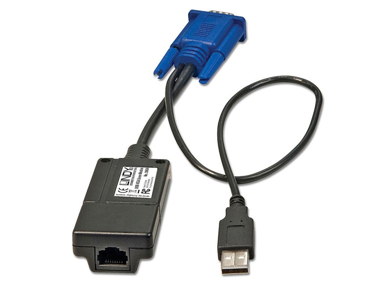 Адаптер за USB към VGA LINDY 39634 Черен/Син NaN –  BB USB кабели
