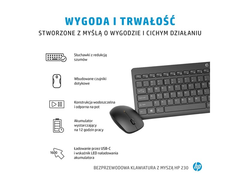 Клавиатура с мишка HP 3L1F0AA Azerty френски Бял Черен NaN –  BB Пакети клавиатура и мишка