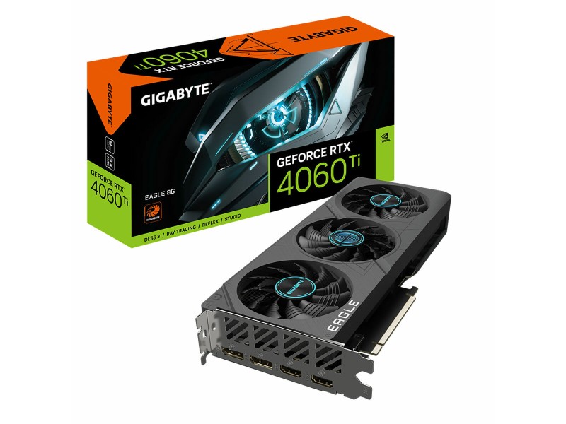 Графична карта Gigabyte GV-N406TEAGLE-8GD Geforce RTX 4060 Ti GDDR6 NaN –  BB Графични карти