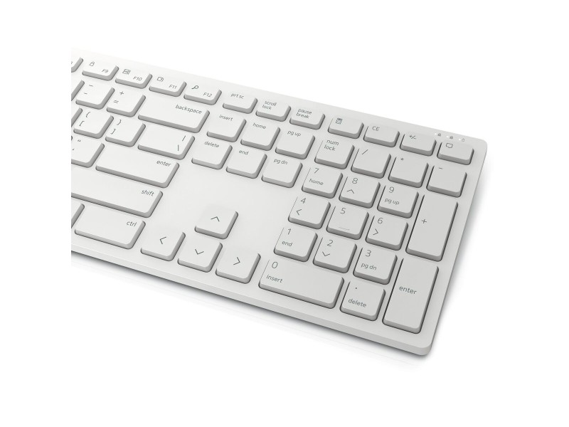 Kлаиатура с безжична мишка Dell KM5221W-WH Бял Qwerty US NaN –  BB Пакети клавиатура и мишка