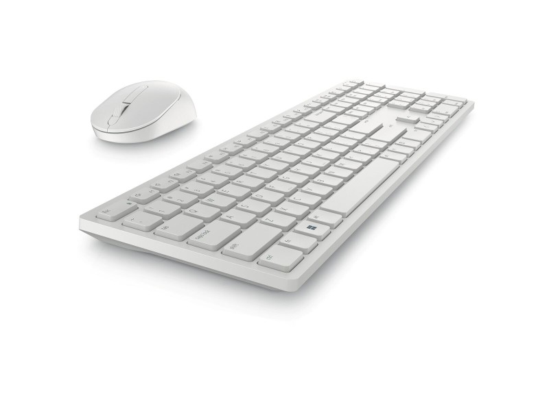 Kлаиатура с безжична мишка Dell KM5221W-WH Бял Qwerty US NaN –  BB Пакети клавиатура и мишка