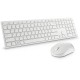 Kлаиатура с безжична мишка Dell KM5221W-WH Бял Qwerty US NaN –  BB Пакети клавиатура и мишка