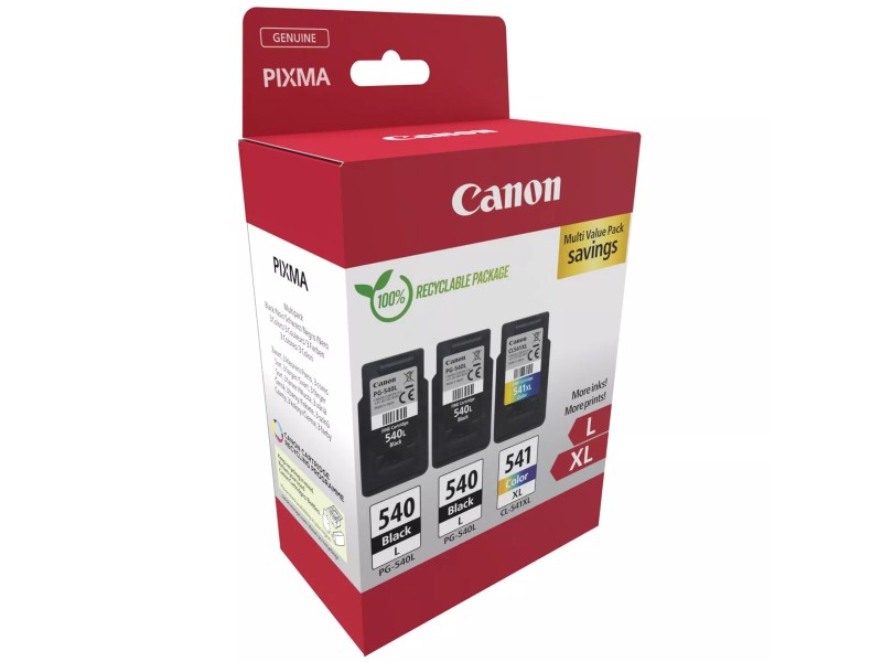 Оригиална касета за мастило Canon PG-540LX2/CL-541XL Черен/Циан/Магента/Жълт NaN –  BB Касети с мастило
