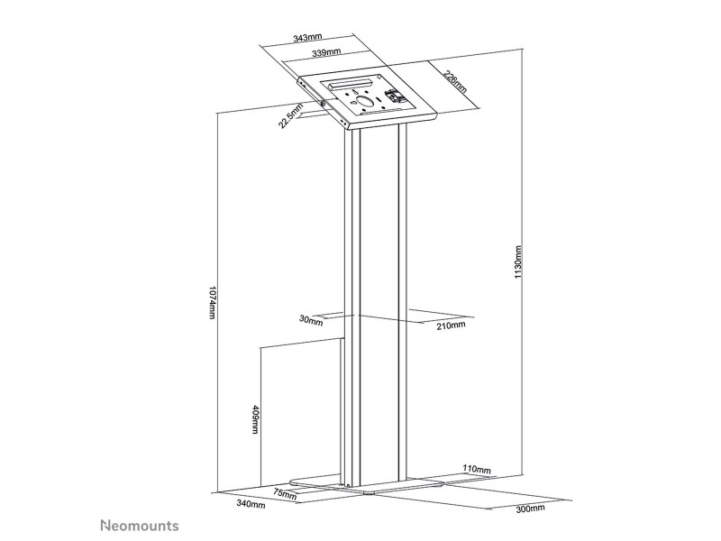 Поставка за таблет Neomounts FL15-750WH1 Бял NaN –  BB Скоби