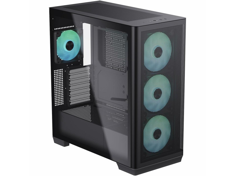 ATX полу-висока кутия Aerocool APNX-C1-BK-V1-ARGB NaN –  BB Калъфи за настолни компютри