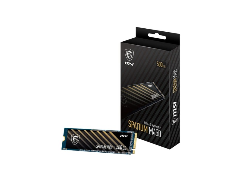 Твърд диск MSI SPATIUM M450 PCIE 4.0 NVME M.2 500GB 500 GB SSD NaN –  BB Твърди солидни твърди дискове