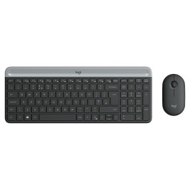 Клавиатура с мишка Logitech 920-009190 Черен Сив френски AZERTY