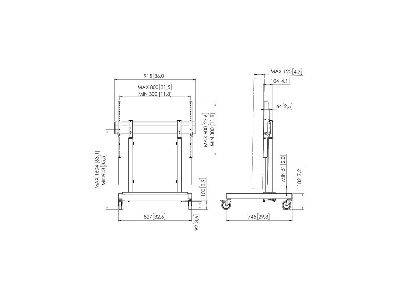 Количка Vogels RISE 3205 43 86 NaN –  BB Стойки и подпори