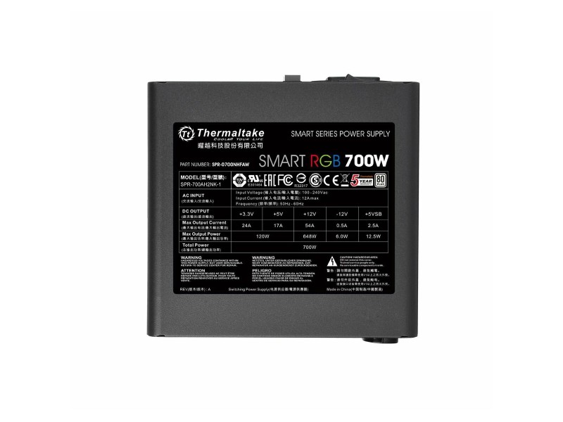 Захранване THERMALTAKE PS-SPR-0700NHSAWE-1 700 W ATX 6 W NaN –  BB Захранвания