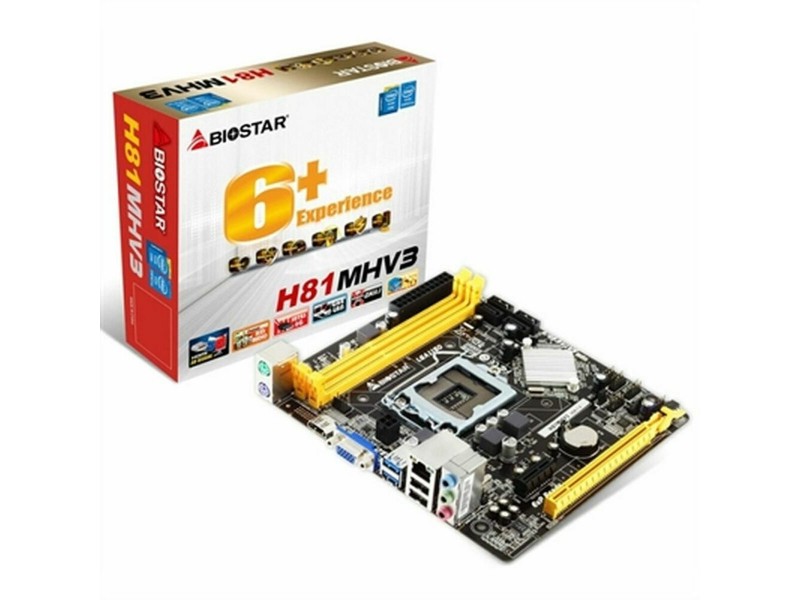 Дънна платка Biostar H81MHV3 3.0 H81 Intel H81 LGA 1150 NaN –  BB Дънни платки