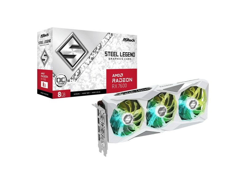 Графична карта ASRock RX7600 SL 8GO AMD AMD Radeon RX 7600 16 GB GDDR6 NaN –  BB Графични карти