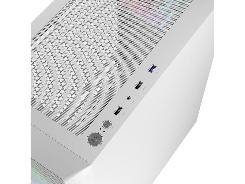 ATX полу-висока кутия Logic PORTOS ARGB Бял Черен NaN –  BB Калъфи за настолни компютри