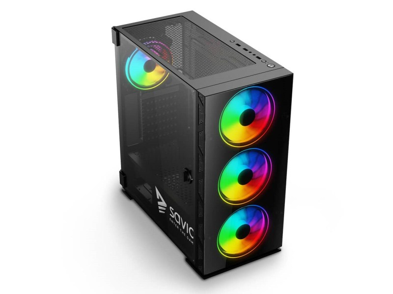 ATX полу-висока кутия Savio SAVGC-PRIMEX1 Черен NaN от | techMAG.bg ATX полу-висока кутия Savio SAVGC-PRIMEX1 Черен NaN – BB Калъфи за настолни компютри
