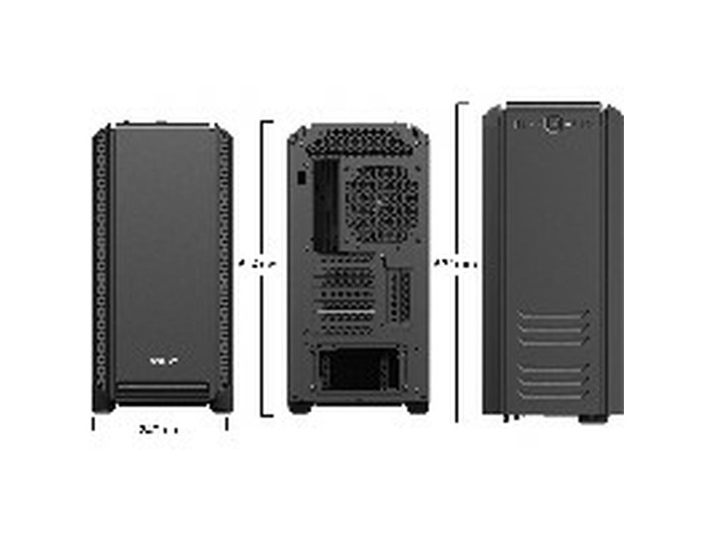 ATX полу-висока кутия Be Quiet! BG026 Черен NaN –  BB Калъфи за настолни компютри