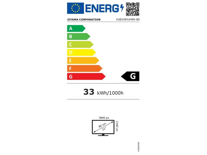 Монитор Iiyama XUB3293UHSN-B5 32 IPS LCD Flicker free 60 Hz NaN –  BB Монитори