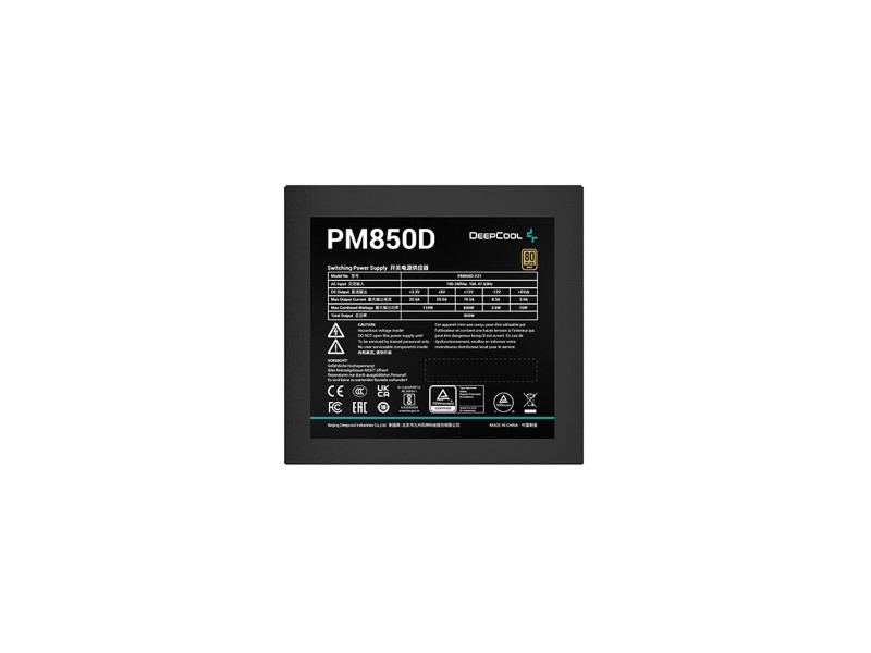 Захранване DEEPCOOL R-PM850D-FA0B-EU ATX 850 W 110 W 80 Plus Gold NaN –  BB Захранвания
